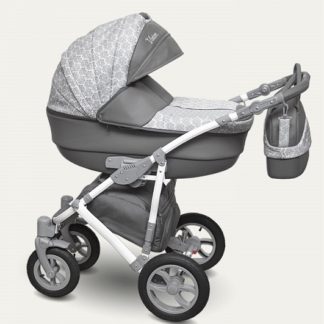 ბავშვის სასეირნო ეტლი Camarelo Vision 2 in 1, ნაცრისყვავილებით