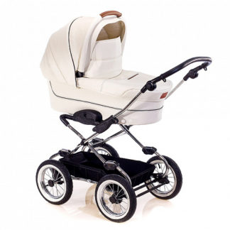 ბავშვის ეტლის კლასიკური Navington Caravel - სამეფო თოვლი, ბორბლის დიამეტრი 30 სმ