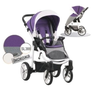 ბავშვის სასეირნო ეტლი Niko - თეთრი / ბიას შასი - sl388