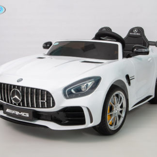ელექტრო მანქანა Barty Mercedes-Benz AMG GT R, ორადგილიანი, თეთრი