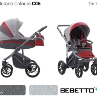 ბავშვის სასეირნო ეტლი Murano Colors 2 in 1, შასი მქრქალი გრაფიტი / GRM C05