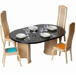 თამაშის სასადილო კომპლექტი ავეჯის სერიების კოლექცია