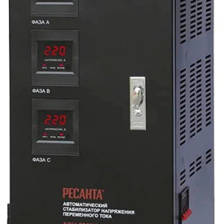 სამფაზიანი [ელექტრომექანიკური] ძაბვის სტაბილიზატორი RESANTA ASN-6000/3-EM